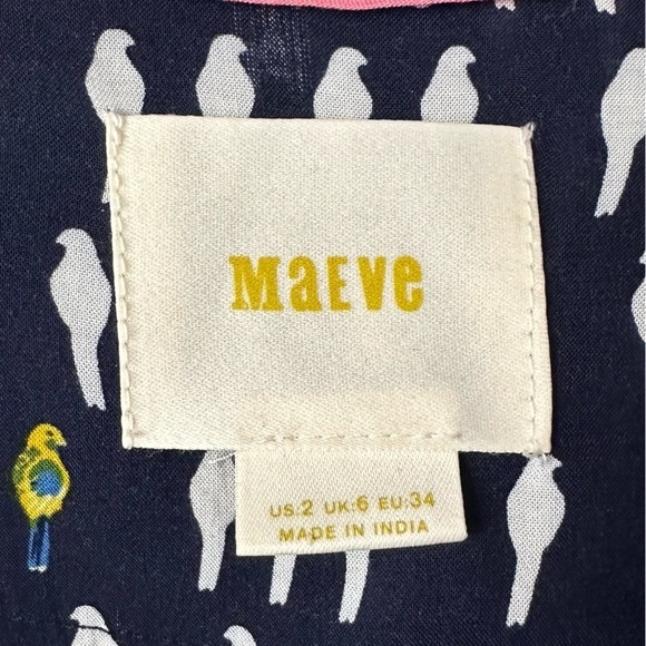 Maeve Anthropologie Parrots Print Shirt - Picture 4 of 8